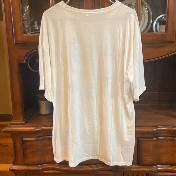 Oversized Desert Vibes Orange and Turquoise Tee Shirt - Picture 3 of 3